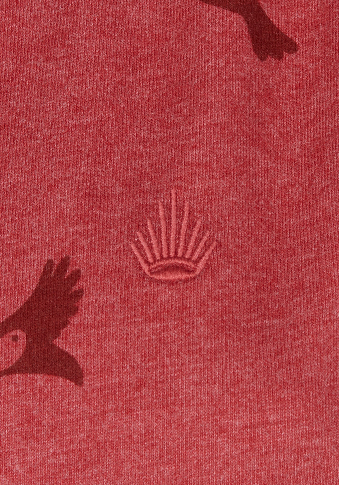 Liebesaus - Ruby Red Melange Allover Birds